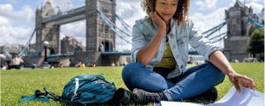 Concept showing combining education and travel for a rich, immersive experience.